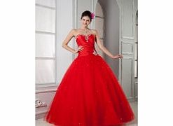 Unbranded Elegant Strapless Prom Dresses Prom Party Red