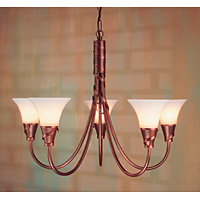 Unbranded ELEM5/COP - 5 Light Copper Hanging Light