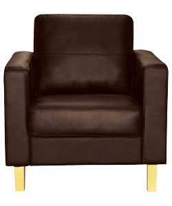 Elena Leather Chair - Dark Chocolate
