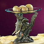 Elephant Glass Dish