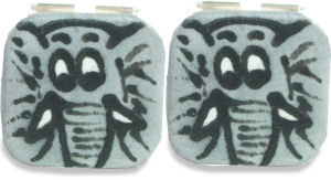 Unbranded Elephant Handpainted Silk Cufflinks