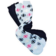 Unbranded Elevation Snow Blue 4pk Tube Socks One Size