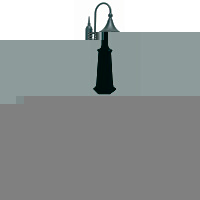 Unbranded ELFIR5 - Black Outdoor Post Light