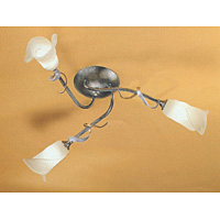 Unbranded ELFLY3 SF - 3 Light Black/Silver and Gold Effect Ceiling Light