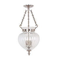 Unbranded ELFP/P/M-PN - Medium Polished Nickel Pendant Light