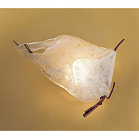 Unbranded ELFT1 - Red Copper and Antique Gold Wall Light