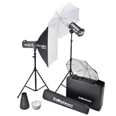 Unbranded Elinchrom Style RX1200 Twin Kit