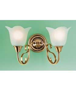 Elise Anitique Brass Wall Light