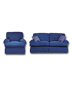 Elizabeth 3 Piece Suite Blue