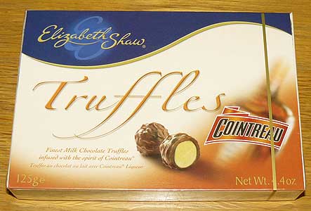 Finest Milk Chocolate Truffles infused with the spirit of Cointreau! Allergy advice: May contains tr