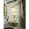 Sheer elegance is created with this crushed voile design. Lined voile curtains with lace border. Han