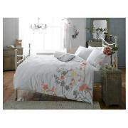 Unbranded Elspeth Gibson Blossom Duvet Set Double, White