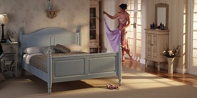 Ember Blue 5ft (King) Bedstead