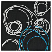 Unbranded Embroidery Swirls Print Canvas 40x40cm