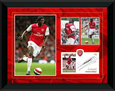 Unbranded Emmanuel Adebayor - framed player profile presentation