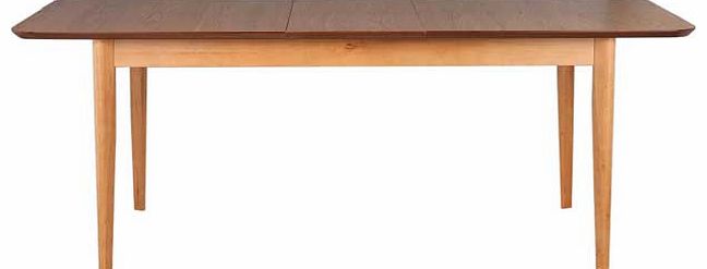 This extendable oak dining table from the Emmett collection is perfect if you love having dinner parties. This table has an integral extension that adds 40cm to the table length. Part of the Emmett collection Size of table H75. L160. W90cm. Size of t