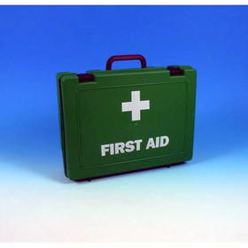 Unbranded Empty Plastic Green First Aid Box with internal