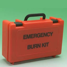 Unbranded Empty Red Emergency Burn First Aid Box