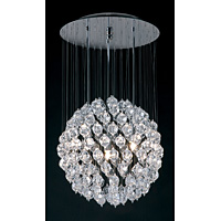 Unbranded EN899 3CH - Polished Chrome Pendant Light