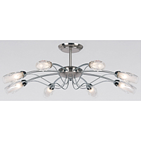 Unbranded EN9009 8SC - 8 Light Satin Chrome Ceiling Light