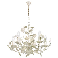 Unbranded EN91175 - 5 Light Cream and Gold Hanging Light