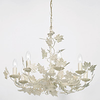 Unbranded EN91178 - 8 Light Cream and Gold Hanging Light