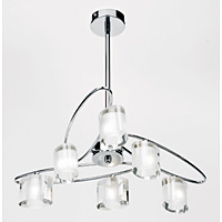 Unbranded EN91186 - 6 Light Polished Chrome Ceiling Light