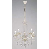 Unbranded EN91295 - 5 Light Cream and Gold Hanging Light