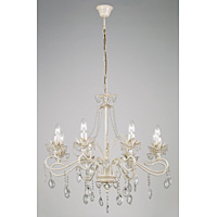 Unbranded EN91298 - 8 Light Cream and Gold Hanging Light