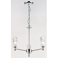 Unbranded EN91373 - 3 Light Polished Chrome Hanging Light