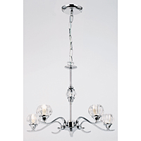 Unbranded EN91385 - 5 Light Polished Chrome Hanging Light