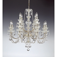 Unbranded EN920 84BP - 12 Light Polished Brass Chandelier