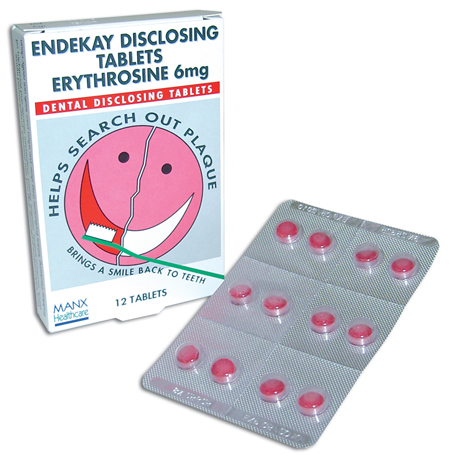Unbranded Endekay Dental Disclosing Tablets 6mg x12