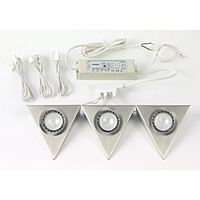Unbranded ENEL 10020 - Satin Chrome Under Cabinet Downlight Kit