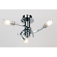 Unbranded ENEL 20021 - Chrome and Glass Bathroom Ceiling Light