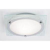 Unbranded ENEL 20030 - Chrome and Glass Bathroom Flush Light