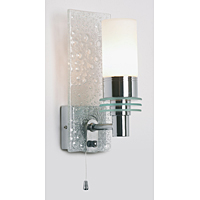 Unbranded ENEL 20032 - Chrome and Glass Bathroom Wall Light