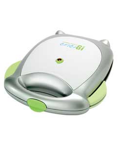 Cooks up to 6 burgers or chicken breasts. Superior double coating non stick cooking plates. Dishwash