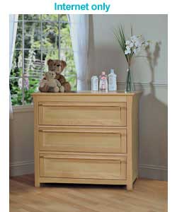 Unbranded Energy 3 Drawer Junior Chest - French Oak Effect