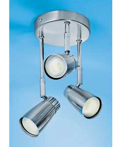 Unbranded Energy Saving 3 Light Mini Plate Spotlight