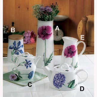 English Fine Bone China A. Vase/Spaghetti Jar