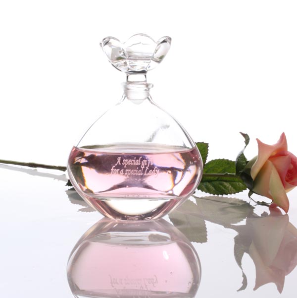 Unbranded Engraved Crystal Perfume Bottle