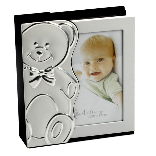 Unbranded Engraved Slide Out Teddy Bear Photo Album