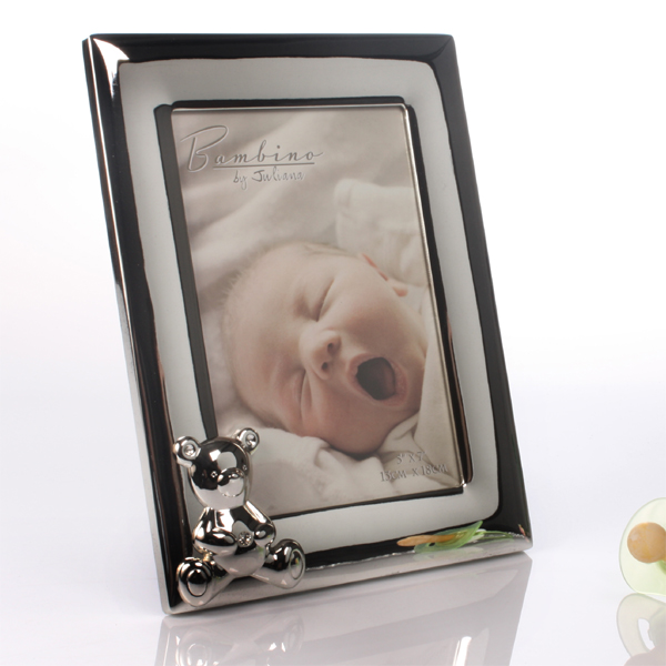 Unbranded Engraved Teddy Bear Photo Frame