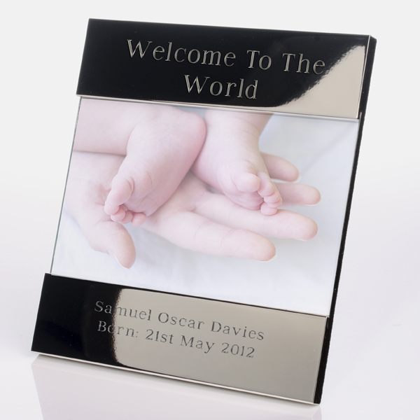 Unbranded Engraved Welcome To The World Photo Frame