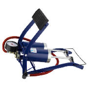 Unbranded Eq688 - Twin Valve Footpump With Gauge