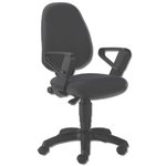 Ergonomic High Back Operator Chair - Black