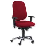 Ergonomic Operators Chair - Burgundy