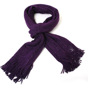The long length Esarah scarf with lurex glittery detail to keep you warm and stylish when it is cold