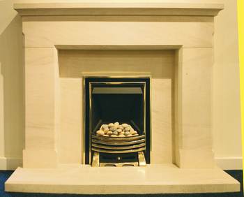Estoril Limestone Fireplace